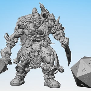 CACCIATORE DI BESTIE "Yar, Orco cacciatore di bestie A" | Dungeon e Draghi | Italiano: Esploratore | Da tavolo | Gioco di ruolo | Dimensioni dell'eroe | 28-32 millimetri