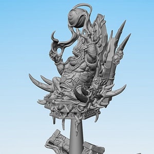 SLAAD "King Sgrakkor III" | Dungeons and Dragons | DnD | Pathfinder | Tabletop | RPG | Hero Size | 28 mm