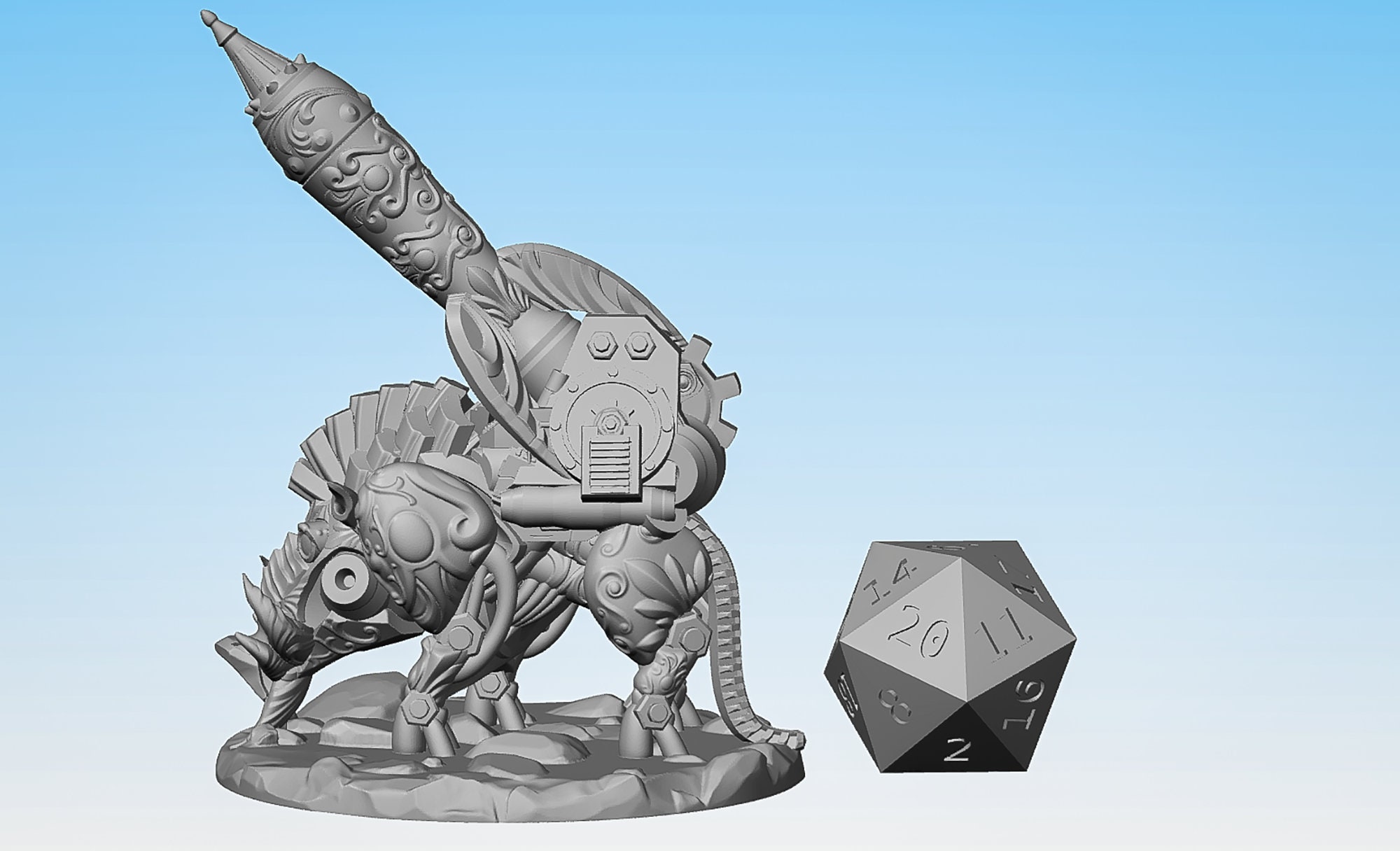 CLOCKWORK wild Hog Dungeons and Dragons Dnd Etsy