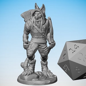 RAKSHASA TABAXI "Esploratore" | Dungeon e Draghi | Italiano: Esploratore | Da tavolo | Gioco di ruolo | Dimensioni dell'eroe | 28-32 millimetri