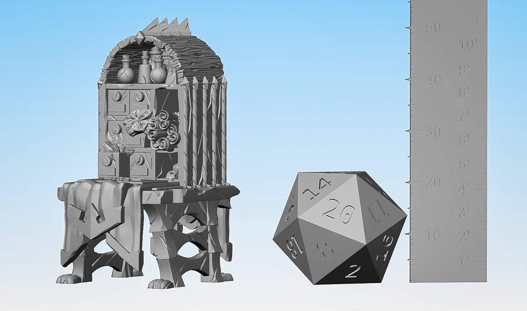WIZARD organizer Props Dungeons and Dragons Dnd Pathfinder Tabletop RPG