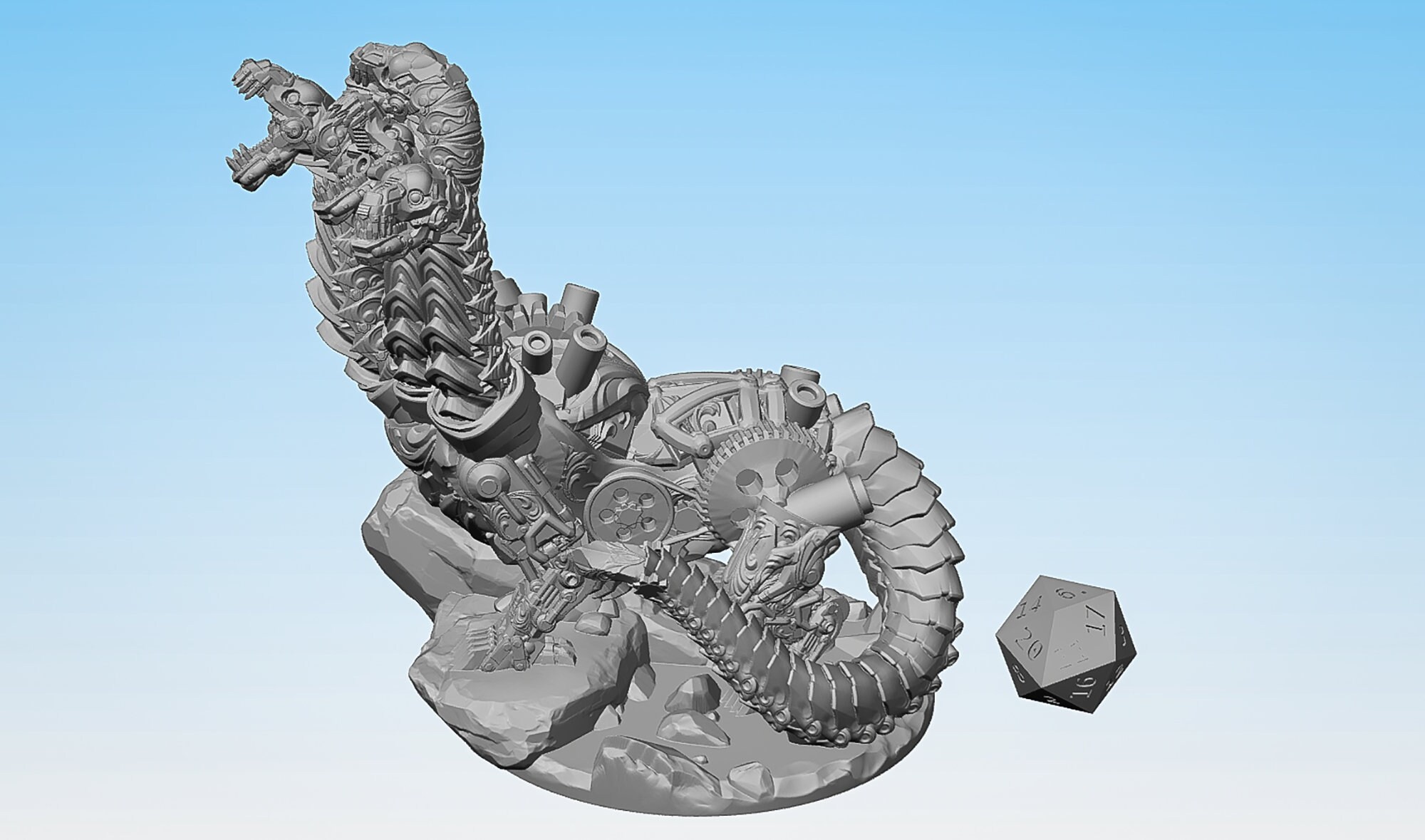 CLOCKWORK HYDRA Dungeons and Dragons DnD Pathfinder Etsy