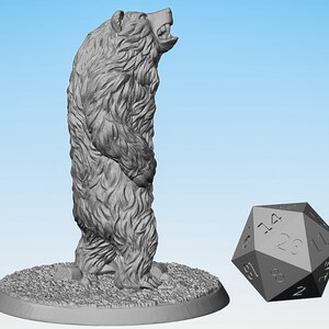BEAR Drohend Dungeons and Dragons DnD Pathfinder Tabletop RPAG Hero Size 28 mm image 3