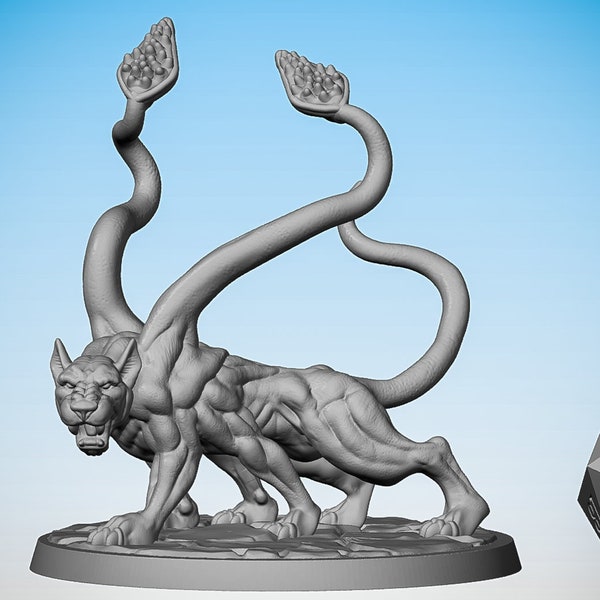 DISPLACER BEAST | Dungeons and Dragons | DnD | Pathfinder | Tabletop | RPG | Hero Size | 28 mm