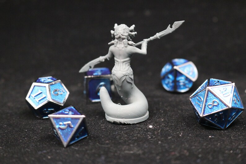 Dungeons and Dragons Tabletop 3D Print Mini Pathfinder Starfinder Medusa Yuan-Ti Naga DnD Resin RPG