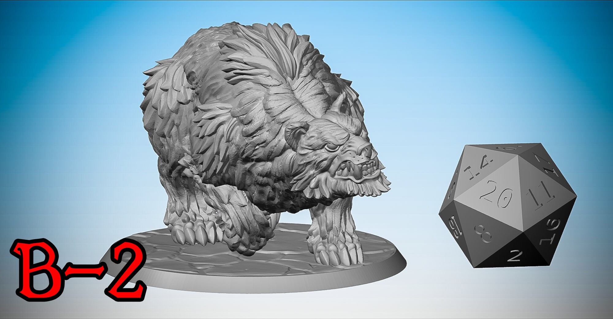 DIRE BEAR 3 versions Dungeons and Dragons DnD | Etsy