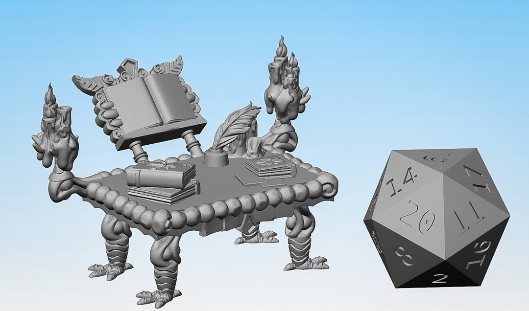 WIZARD little Study Table Props Dungeons and Dragons Dnd Pathfinder ...