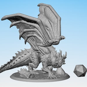 GREEN DRAGON "Elder Wyrm" | Dungeons and Dragons | DnD | Pathfinder | Tabletop | RPG | Hero Size | 28 mm