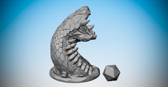 SAND WORM Dungeons and Dragons Dnd Pathfinder Tabletop RPG Hero Size 28 Mm  -  Australia