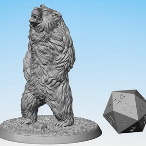 BEAR Drohend Dungeons and Dragons DnD Pathfinder Tabletop RPAG Hero Size 28 mm image 1