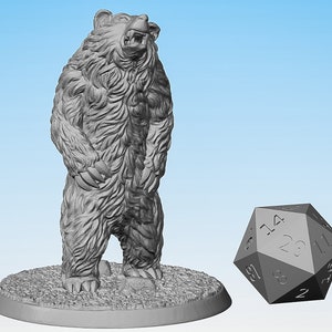 BEAR Drohend Dungeons and Dragons DnD Pathfinder Tabletop RPAG Hero Size 28 mm image 2