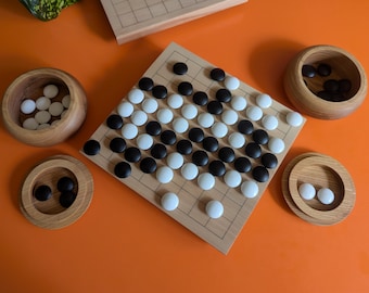 9x9 solid thin Beech wood hand carved game Go board