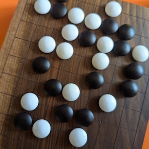 Dai Hasami Shogi massivt valnötsträbräde handskuret 9x9 spel Go-bräde bild 13