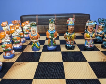 Chess Set Inca - Etsy