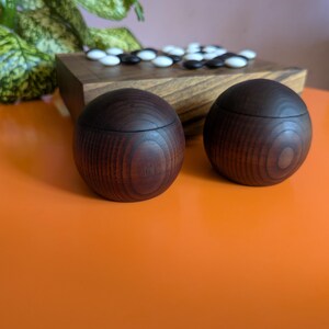 Dai Hasami Shogi massivt valnötsträbräde handskuret 9x9 spel Go-bräde bild 15