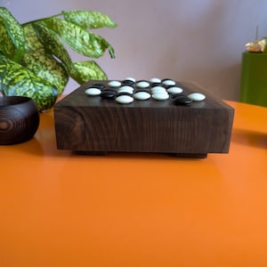 Dai Hasami Shogi massivt valnötsträbräde handskuret 9x9 spel Go-bräde bild 11