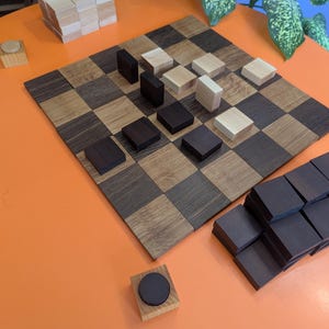 サイズ変更可能な木製タックゲームセット。手作りの足し算パック