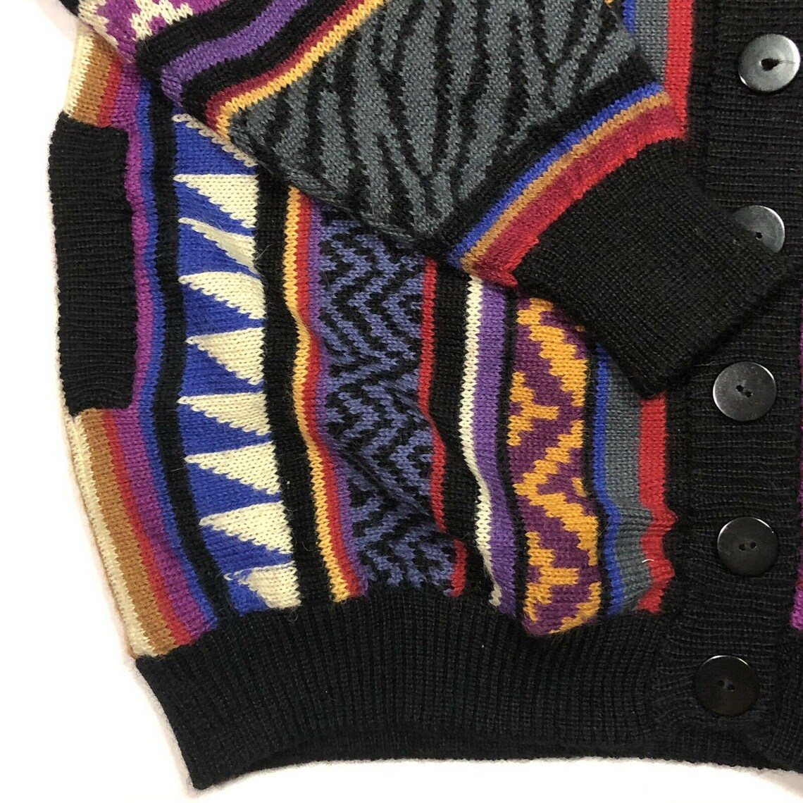 Millma Handmade Alpaca Sweater Cardigan Bolivia Hip Hop Geo Etsy