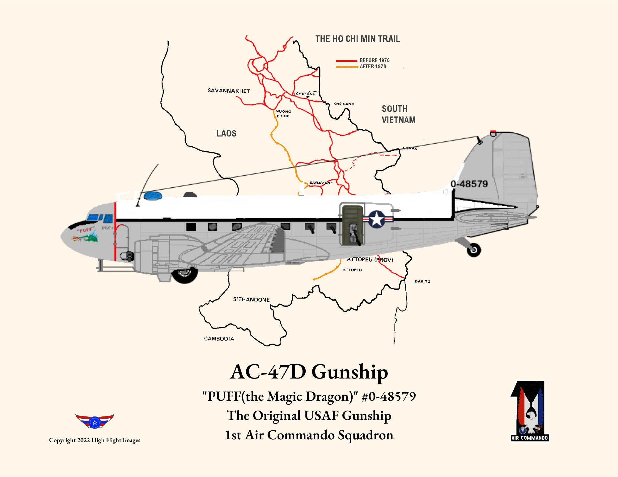 Ac-47 Vietnam Gunship Printable Download Digital - Etsy Australia