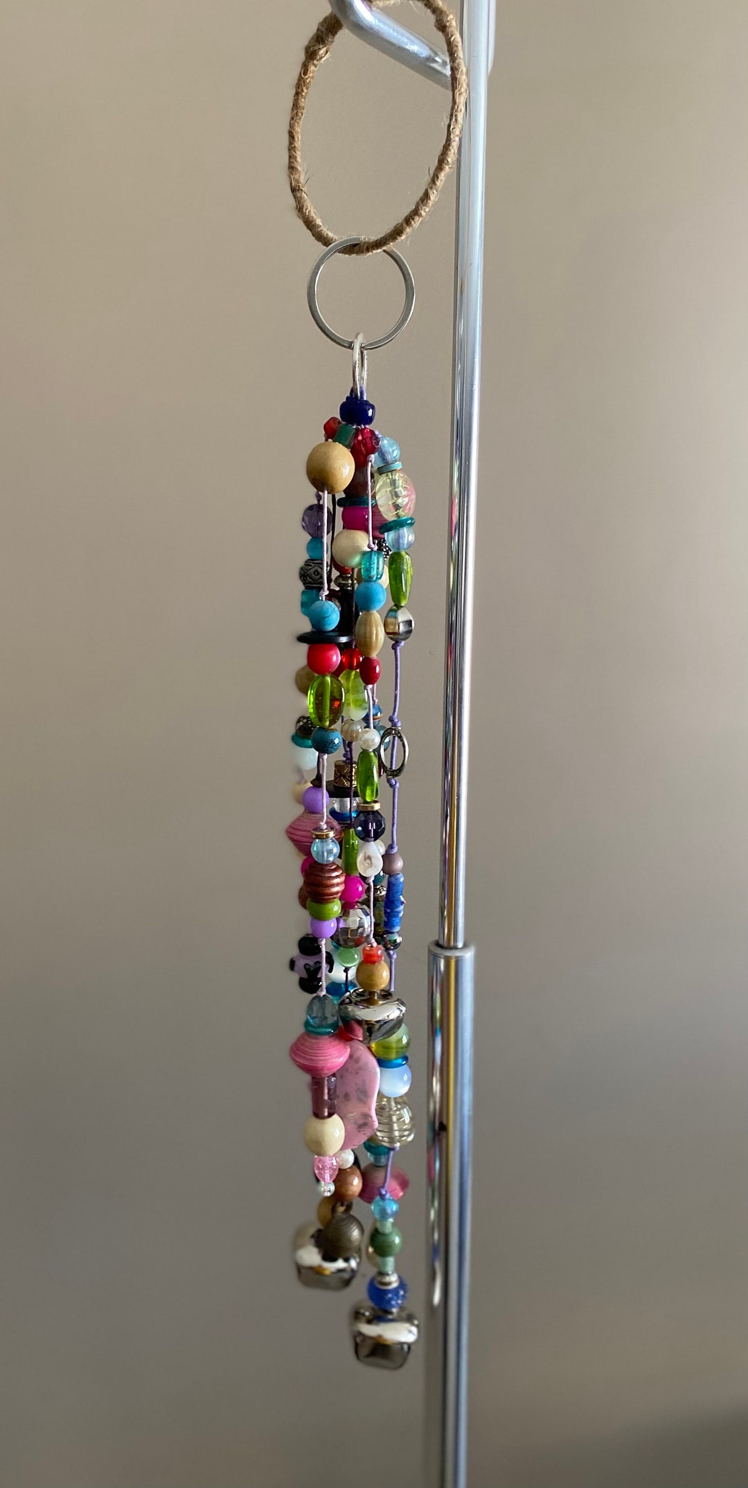 Handmade Beaded Chime Wall Hanging Decor Door Hanging Decor Etsy