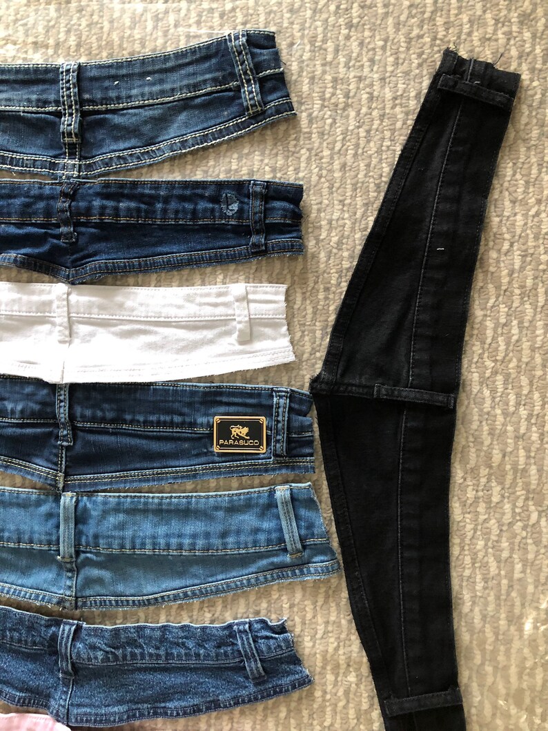 Denim Scraps Denim Yokes/riser for Sewing Projects and Etsy