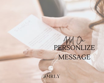 Add On: Personalize Message - Personalize, Customize, or Modify the Text any way you'd like!