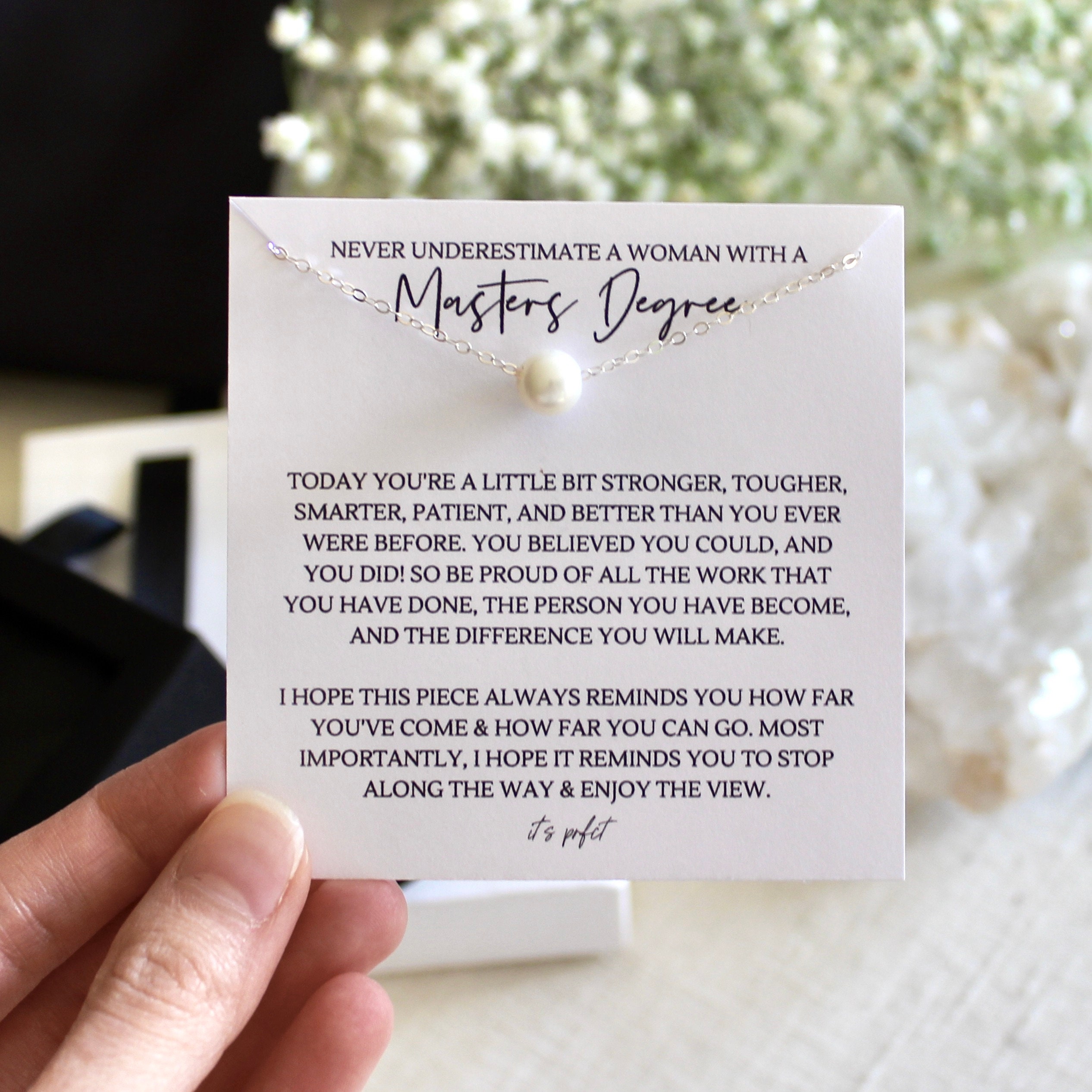 Masters Graduation Gift Gift for Her Masters Degree Etsy