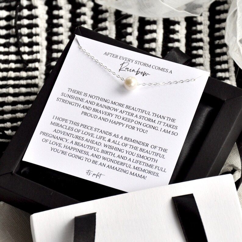 Rainbow Baby Gift for Mom Rainbow Baby Necklace Miracle Baby Etsy