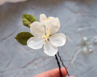 Wedding flower bobby pins Bridal hair piece clip