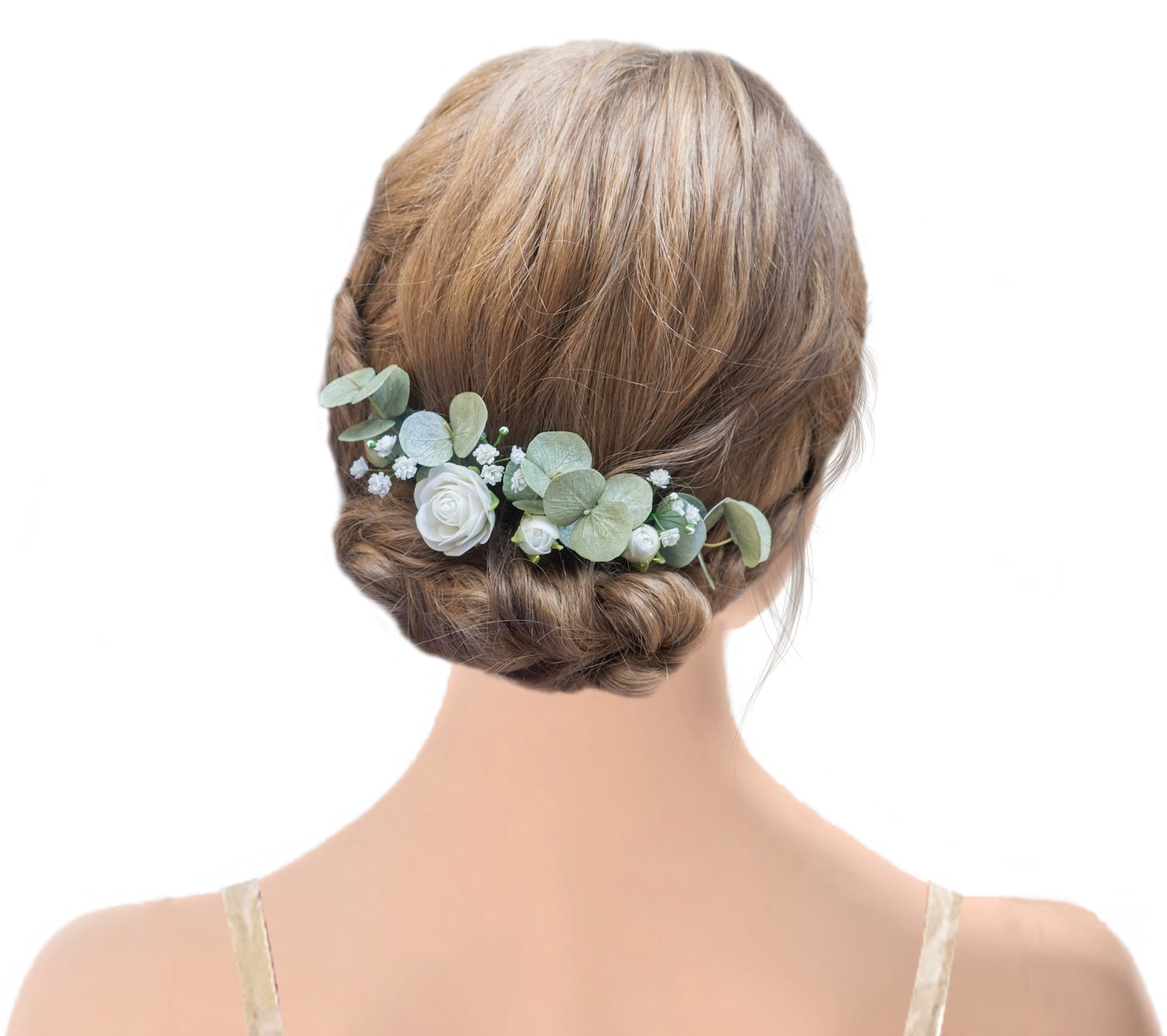 Flower Bobby Pins Greenery 