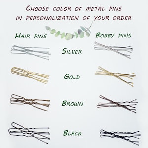Pearl bridal headpiece, Flower Wedding hair piece babys breath hair comb elegant image 20