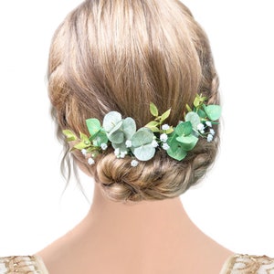 Hochzeit Greenery Haarnadeln Braut Eukalyptusstück