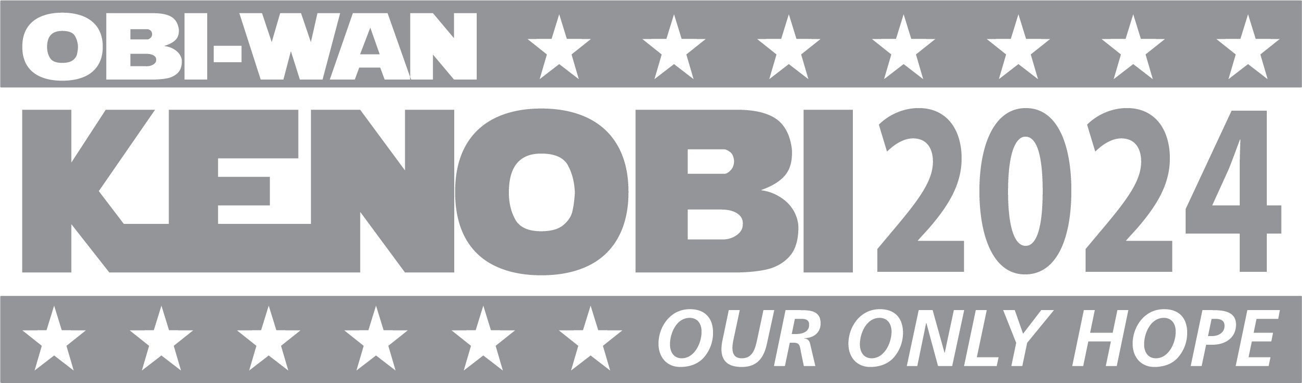 Obiwan Kenobi 2024 Our Only Hope Die Cut Decal / Sticker Etsy