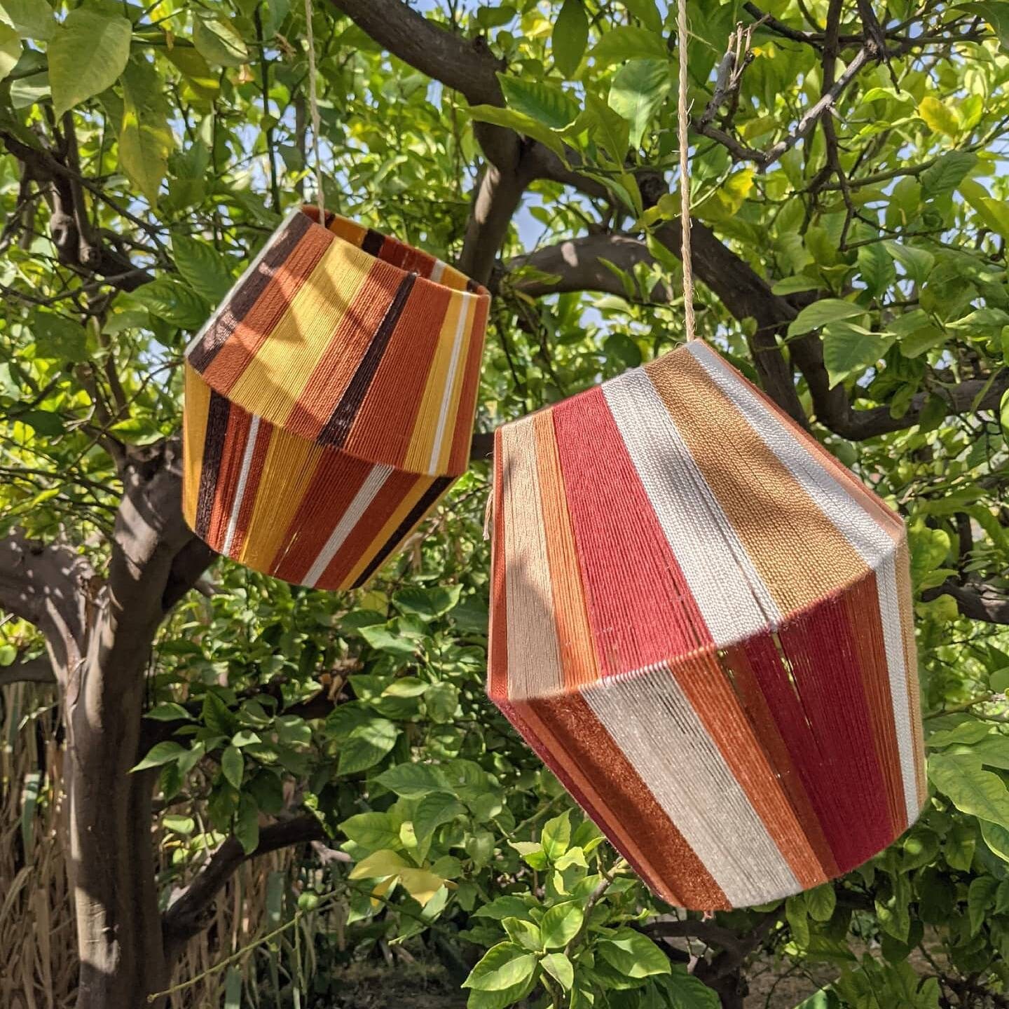 Handwoven lampshade made to order lámpara de hilo Etsy