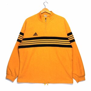 Vintage Adidas Three Stripes Small Logo Half Zip Pullover Sweatshirt