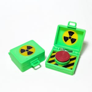 Porte-documents Fidget Nuke, jouet de bureau à gros boutons rouges, jouet de bureau cliquable avec clavier mécanique