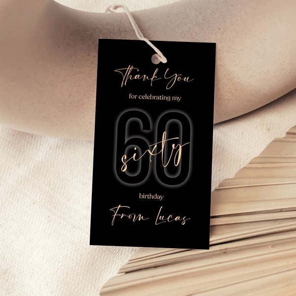 60th Birthday Thank You Notes - Etsy