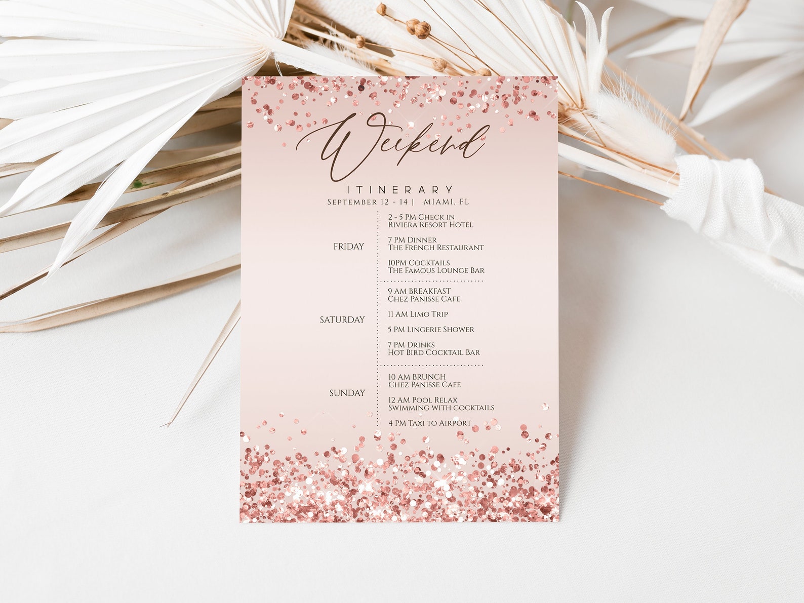 Printable Birthday Itinerary Template Editable Birthday - Etsy