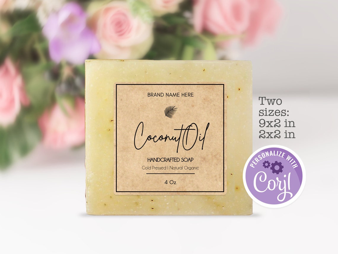 Custom Soap Label Template DIY Printable Soap Labels | Etsy