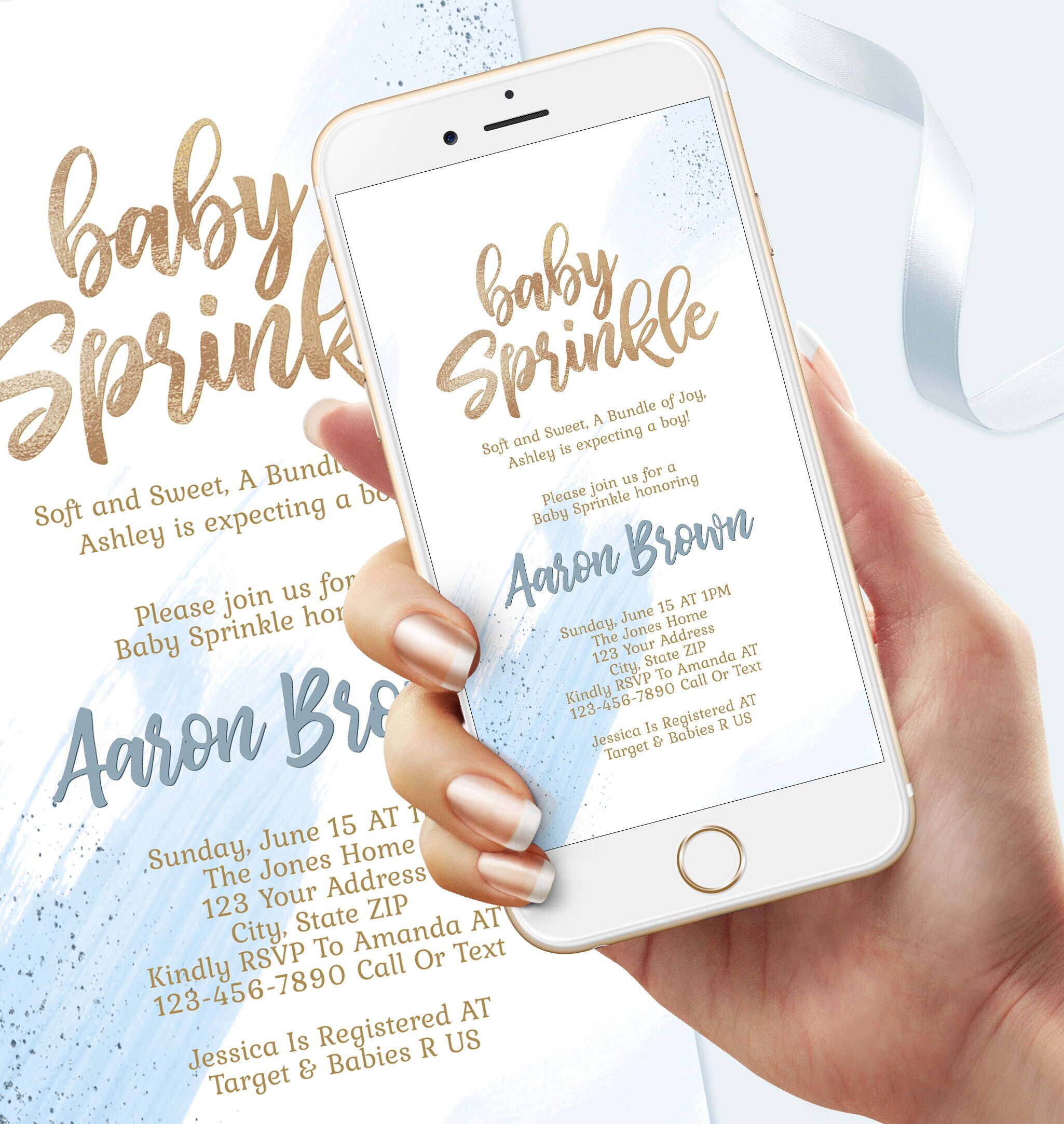 Digital Boy Baby Sprinkle Text Message Invitation Template Etsy Digital Boy Baby Sprinkle Text Message Invitation Template Etsy
