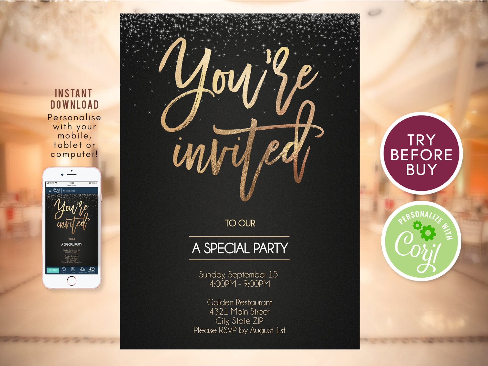 You #39 re Invited Invitation Template Instant Download Etsy You #39 re Invited Invitation Template Instant Download Etsy