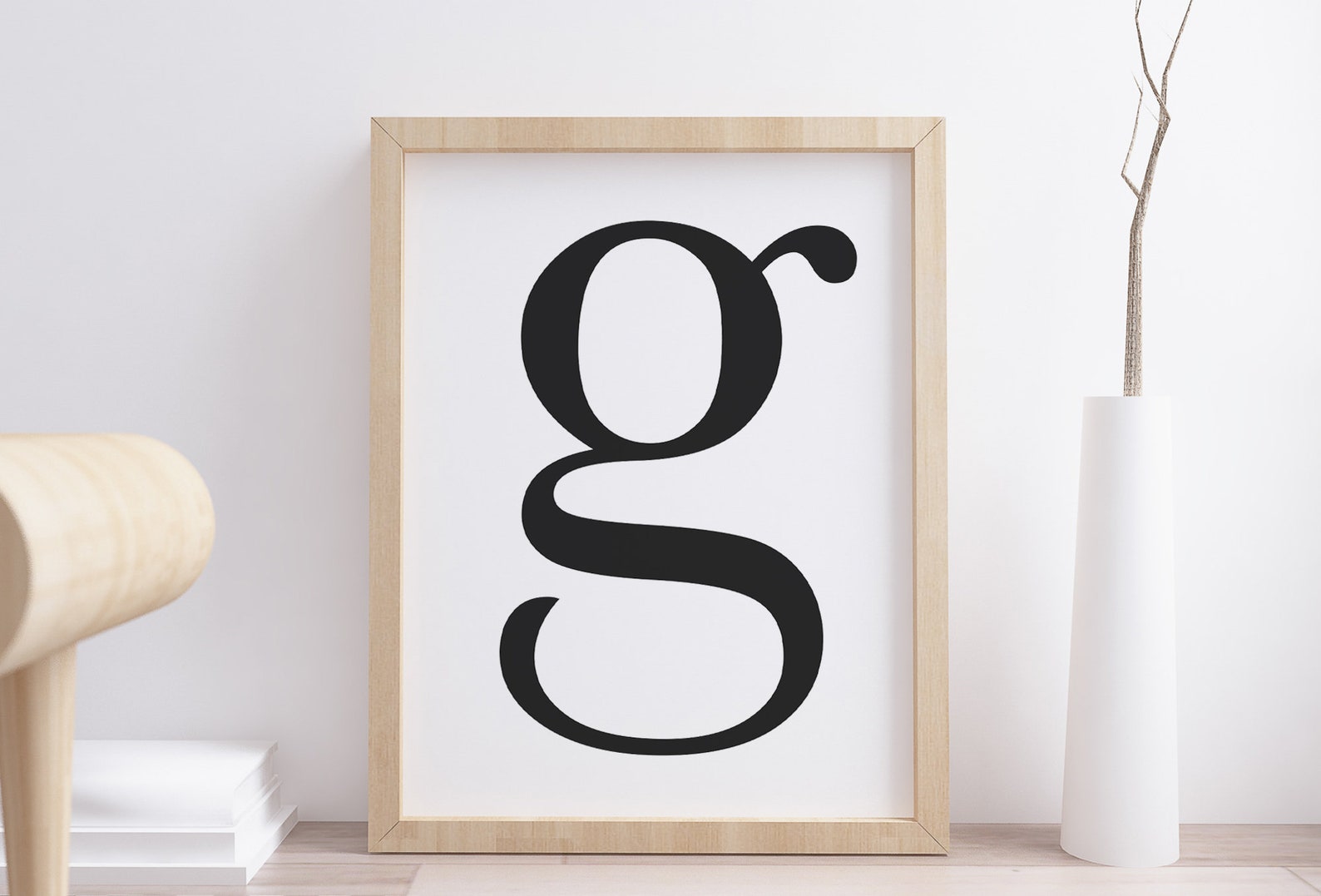Letter G Wall Art Print Letter G Decor Printable Instant Etsy