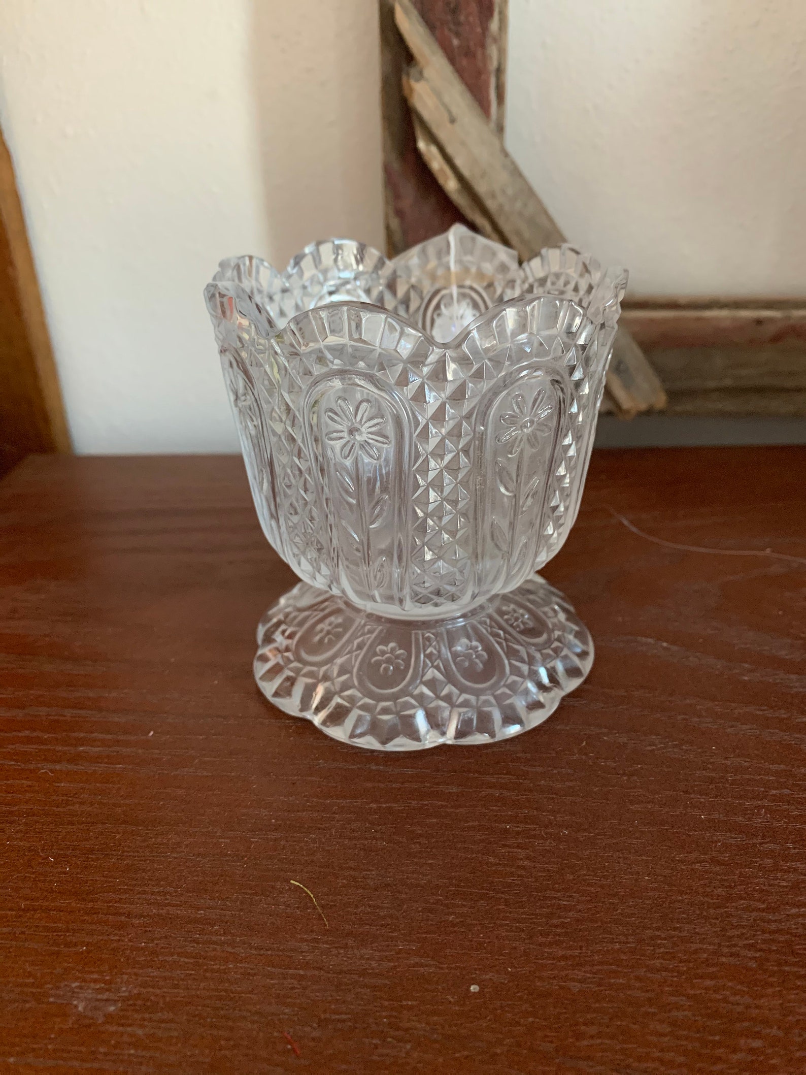 Vintage Avon Fostoria Candle Holder Etsy.de