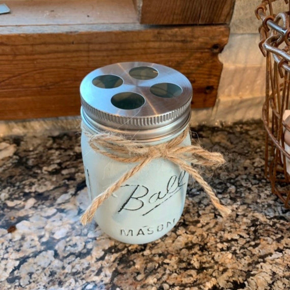Mason Jar Toothbrush Holder Lid Etsy