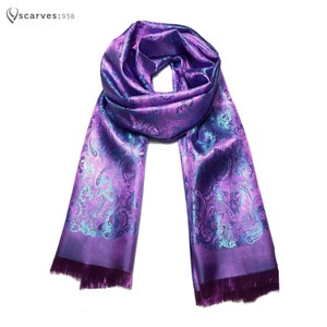 Purple silk scarf,Gift for her,shawl,festival scarf,Bridesmaid scarf,flowers scarf,unisex scarf,boho scarf,bohemian scarf,gypsy,silk scarf