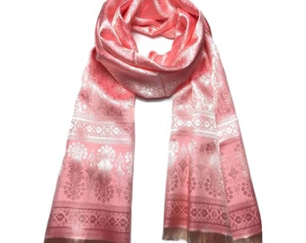 Silk scarf,paisley scarf,shawl,festival scarf,elegant,paisley scarf,unisex scarf,boho scarf,pink scarf,bohemian scarf,gypsy,silk scarf,woman