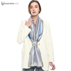 Circle Print Schal Seidenschal Oversized Schal Festival Schal seidiger Schal Sommer Seide Gefühlsschal Geschenk Dot Schal Kreis Muster Schal