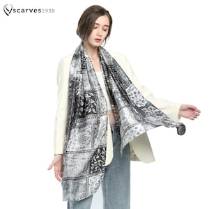 Large Exotic silky shawl,Oversized scarf,festival scarf,Colorful scarf,Summer Scarf,Silk feeling Scarf,Printed Scarf,Gift for Her,Loop Scarf