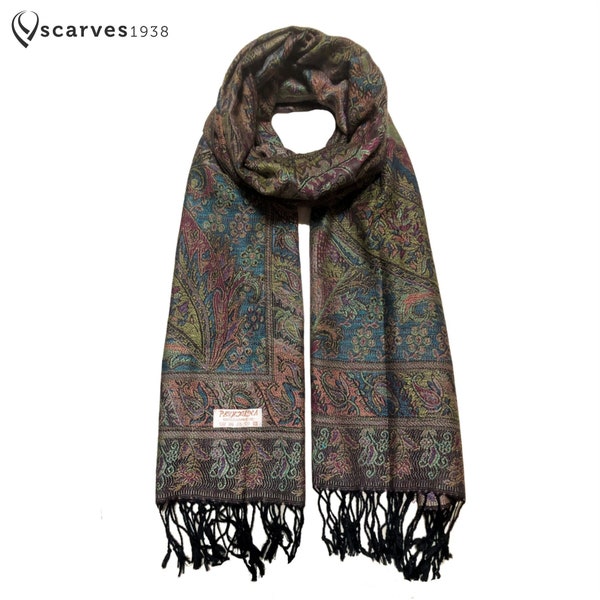 Natürlicher Pashmina Schal Geschenkidee Schal Festival Schal Schals Hippie Schal Boho Wandteppich Ethno Paisley Blumen Brautjungfern Geschenke Schal