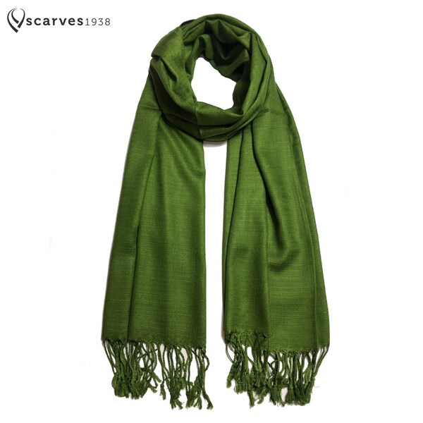 Fern Silk Scarf - Olivine main image 0